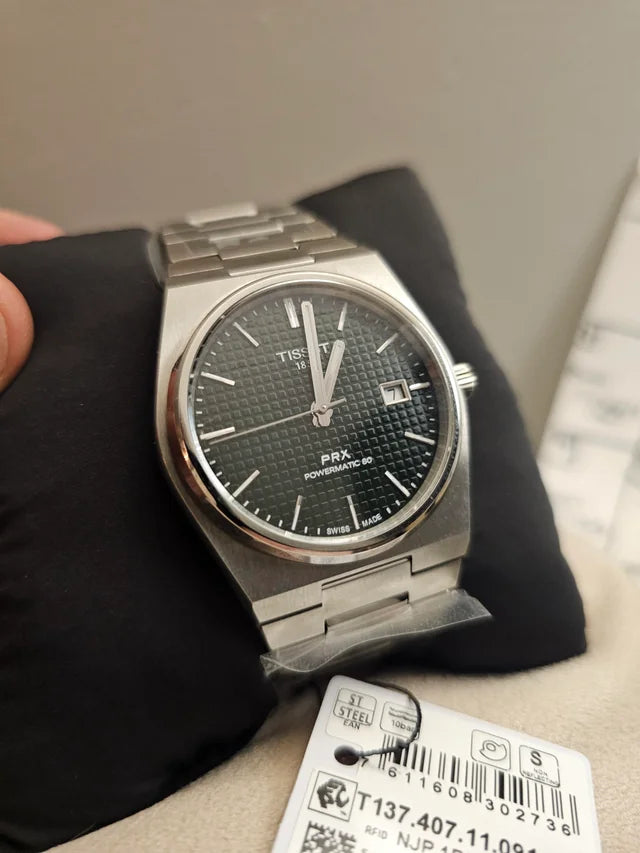 Tissot PRX Powermatic 80 Watch – Black Dial | Stainless Steel