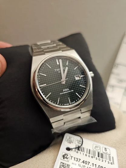 Tissot PRX Powermatic 80 Watch – Black Dial | Stainless Steel